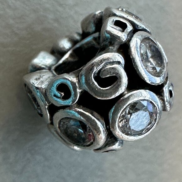 Authentic Pandora Primrose Path Flower Sterling Silver Charm - EUC - Picture 4 of 6